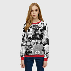 Свитшот женский Магическая Битва, цвет: 3D-красный — фото 2