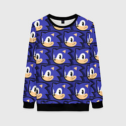 Свитшот женский Sonic pattern, цвет: 3D-черный