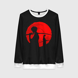 Свитшот женский Samurai Sunset, цвет: 3D-белый