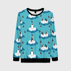 Женский свитшот Пингвины