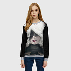 Свитшот женский YoRHa Nier Z, цвет: 3D-меланж — фото 2