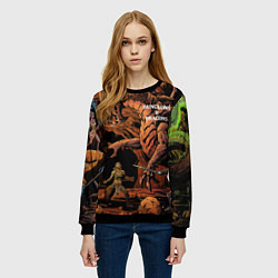 Свитшот женский Dungeons and Dragons Схватка, цвет: 3D-черный — фото 2