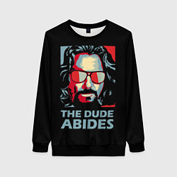 Свитшот женский The Dude Abides Лебовски, цвет: 3D-черный