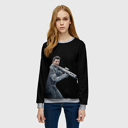 Свитшот женский Том Круз, цвет: 3D-меланж — фото 2