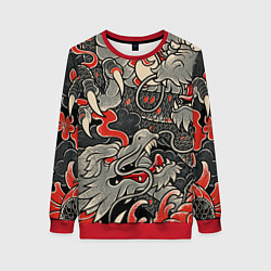 Женский свитшот Китайский Дракон, China Dragon