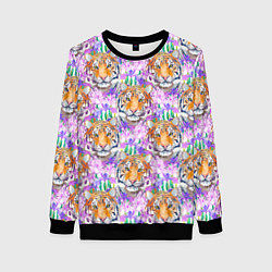 Женский свитшот Тигр в цветах
