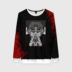Свитшот женский МАГИЧЕСКАЯ БИТВА SUKUNA, цвет: 3D-белый