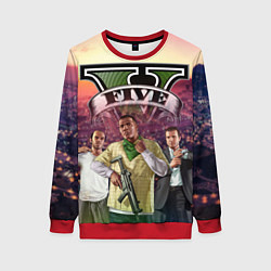Свитшот женский GTA V TEAM FOREVER AND EVER, цвет: 3D-красный