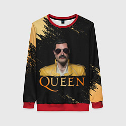 Свитшот женский Фредди Меркьюри Freddie Mercury Z, цвет: 3D-красный