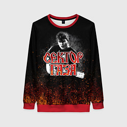 Свитшот женский Сектор Газа Юра ХОЙ, цвет: 3D-красный