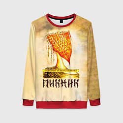 Свитшот женский ГОВОРИТ и ПОКАЗЫВАЕТ - ПИКНИК, цвет: 3D-красный