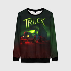 Женский свитшот Truck neon
