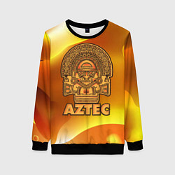 Свитшот женский Aztec Ацтеки, цвет: 3D-черный