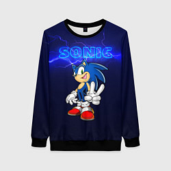 Свитшот женский SONIK СУПЕР СОНИК, цвет: 3D-черный