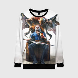 Свитшот женский Geralt, цвет: 3D-черный