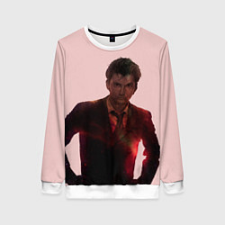 Свитшот женский David Tennant, цвет: 3D-белый
