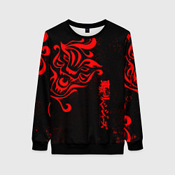 Свитшот женский КАЗУТОРА ХАНЕМИЯ ВАЛЬХАЛЛА, цвет: 3D-черный