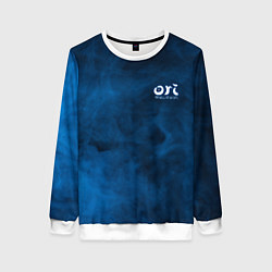 Свитшот женский Ori Logo Ori and the Will of the Wisps Z, цвет: 3D-белый