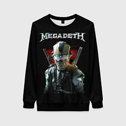 Свитшот женский Megadeth, цвет: 3D-черный
