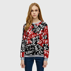 Свитшот женский UNDER WHITE, цвет: 3D-меланж — фото 2