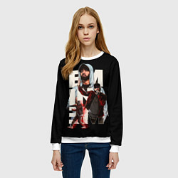 Свитшот женский Marshall Mathers, цвет: 3D-белый — фото 2