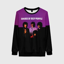 Свитшот женский Shades of Deep Purple, цвет: 3D-черный