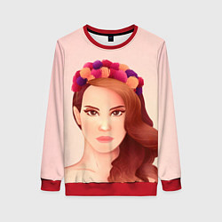 Свитшот женский Painted Lana, цвет: 3D-красный