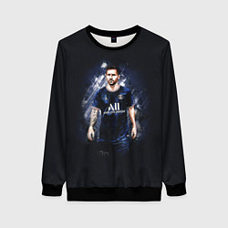 Свитшот женский Lionel Messi Paris Saint-Germain, цвет: 3D-черный