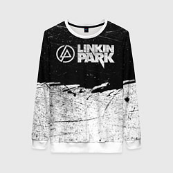 Женский свитшот Линкин Парк Лого Рок ЧБ Linkin Park Rock