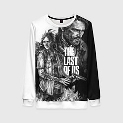 Свитшот женский THE LAST OF US ЧЁРНО БЕЛЫЙ, цвет: 3D-белый