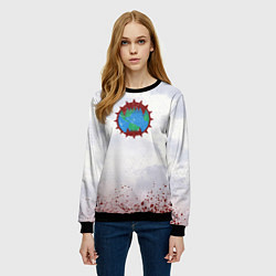 Свитшот женский Пожиратели миров до Ереси цвет легиона, цвет: 3D-черный — фото 2