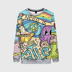 Женский свитшот All you need is The Beatles