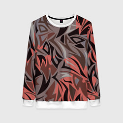 Свитшот женский Абстракция Энергия, цвет: 3D-белый