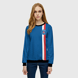 Свитшот женский PSG SPORT STRIPES UNIFORM, цвет: 3D-черный — фото 2