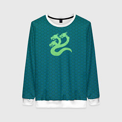 Свитшот женский Альфа Легион чешуя креатив, цвет: 3D-белый