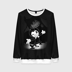 Свитшот женский BENDY - БЕНДИ ИГРА, цвет: 3D-белый