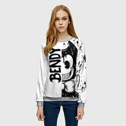 Свитшот женский BENDY - БЕНДИ БРЫЗГИ КРАСКИ, цвет: 3D-меланж — фото 2