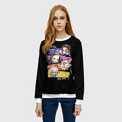 Свитшот женский КЛИНОК РАССЕКАЮЩИЙ ДЕМОНОВ, ГЕРОИ АНИМЕ, цвет: 3D-белый — фото 2