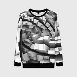 Женский свитшот Геометрическая объёмная абстракция