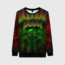 Свитшот женский РЕЖИМ БОГА IDDQD, цвет: 3D-черный