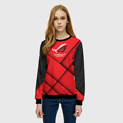 Свитшот женский ROG - republic of gamers, цвет: 3D-черный — фото 2