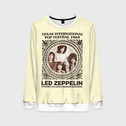 Свитшот женский Led Zeppelin - Texas International Pop Festival 19, цвет: 3D-белый