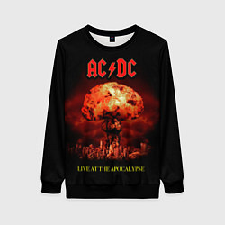 Свитшот женский Live at the Apocalypse - ACDC, цвет: 3D-черный