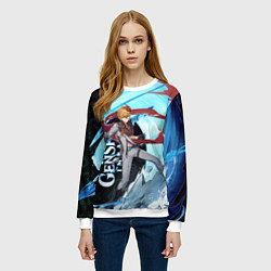 Свитшот женский ТАРТАЛЬЯ, GENSHIN IMPACT ГЕНШИН ИМПАКТ, цвет: 3D-белый — фото 2