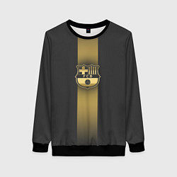 Свитшот женский Barcelona Gold-Graphite Theme, цвет: 3D-черный