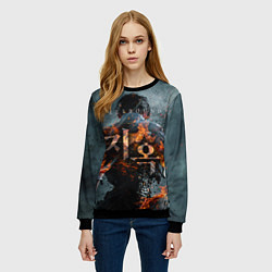 Свитшот женский ЗОВ АДА HELLBOUND, цвет: 3D-черный — фото 2