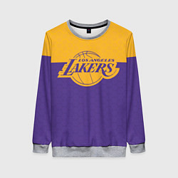 Свитшот женский LAKERS LINE HEXAGON SPORT, цвет: 3D-меланж