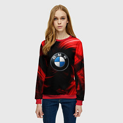 Свитшот женский BMW RED BEAST, цвет: 3D-красный — фото 2