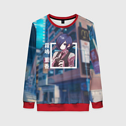 Свитшот женский Токийский гуль Tokyo Ghoul, Тока Киришима Touka Ki, цвет: 3D-красный