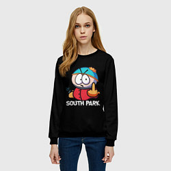 Свитшот женский Южный парк Эрик South Park, цвет: 3D-черный — фото 2